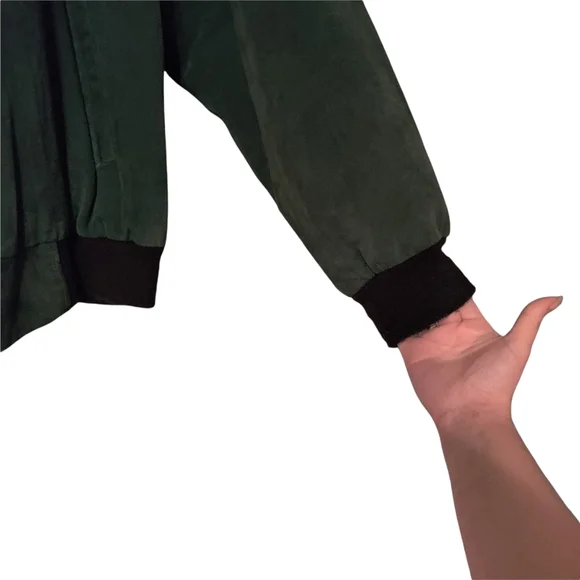 Vintage George Strait 80's Country Suede Leather Letterman Bomber Jacket Unisex - Picture 9 of 16